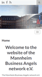 Mobile Screenshot of mannheim-business-angels.com