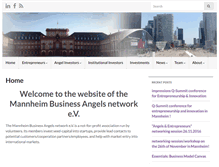 Tablet Screenshot of mannheim-business-angels.com